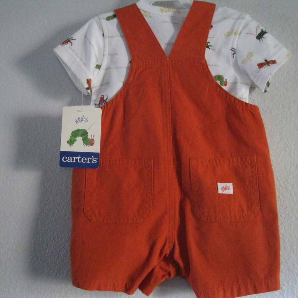 Carter's Kids 6 Months 3-6 Mo.  Eric Carle's.  Bugs. New - Picture 2 of 8